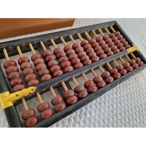 748 - Vintage 'Lotus Flower Brand' Abacus, Together with 'Aeroplane' Set of 28 Dominoes in Case, Both Made... 