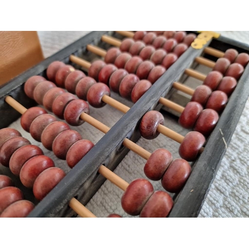748 - Vintage 'Lotus Flower Brand' Abacus, Together with 'Aeroplane' Set of 28 Dominoes in Case, Both Made... 