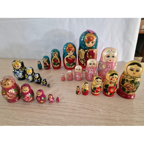 74 - Matryoshka Dolls by 5 -pcs, (Tallest;17cm - 8cm)