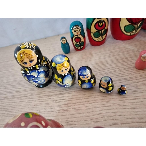 74 - Matryoshka Dolls by 5 -pcs, (Tallest;17cm - 8cm)