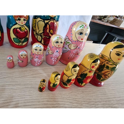 74 - Matryoshka Dolls by 5 -pcs, (Tallest;17cm - 8cm)