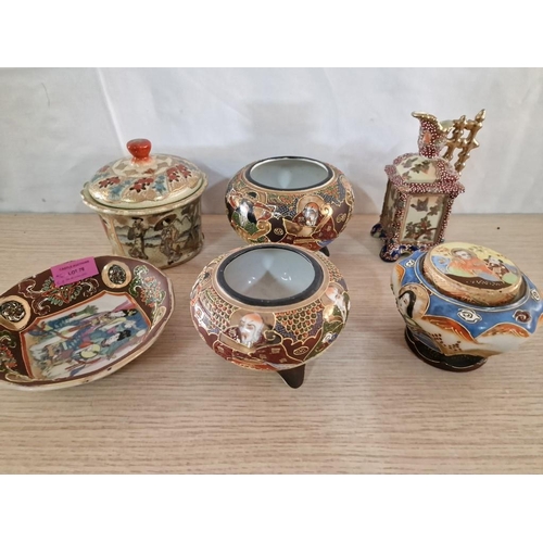 78 - Oriental Porcelain Including 2 x Lidded Pots (6)