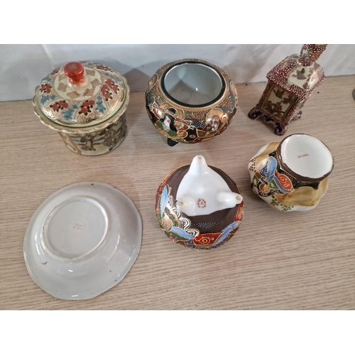 78 - Oriental Porcelain Including 2 x Lidded Pots (6)