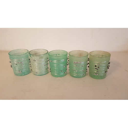 68 - Large Collection of Hand Craft Coloured Glass Tealight Holders (19pcs and 1 x Other)