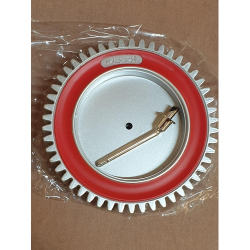 87 - Gear Model Clock Vogue Style, Red, No. 8510-3 (Un-Used, Boxed, Un-Tested)