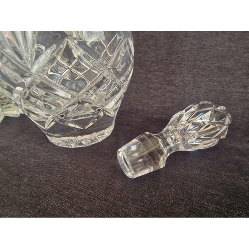 96 - Bohemia Crystal Vase, Crystal Decanter and Crystal Ice Bucket, (3)