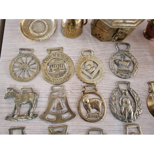 28 - 8 x Small Novelty Pieces of Copper and Brass Plus 22 x Horse Brasses (30pcs)