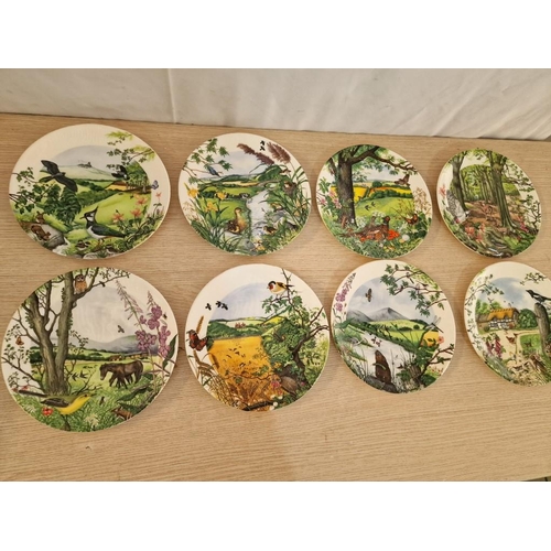 86 - Collection of 8 x Wedgwood Limited Edition Wall Plates in Series Titled 'Colin Newmans Country Panor... 