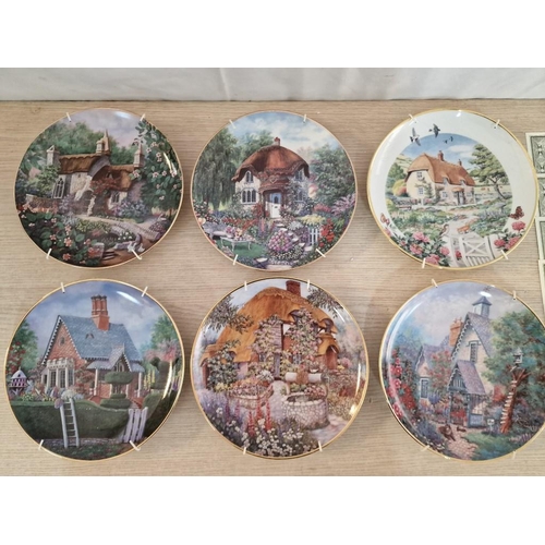 87 - Collection of 6 x Limited Edition Franklin Mint Wall Plates with Artwork by Peter Barrett, Hand Numb... 