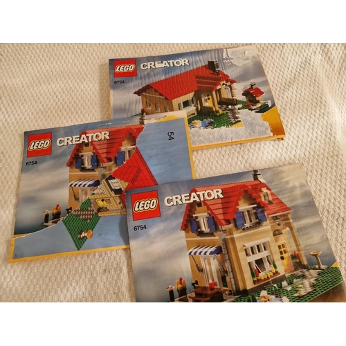 2 - LEGO 'Creator' House, (Nb. No box, Manual a/f, Used, Unsure if 100% complete)