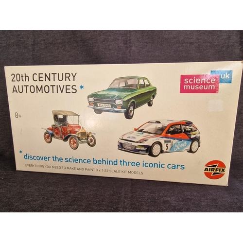 90 - Airfix '20th Century Automotives' from Science Museum, UK; 3 x 1:32 Scale Model Car Kits in Original... 