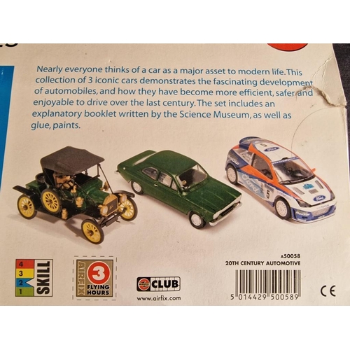 90 - Airfix '20th Century Automotives' from Science Museum, UK; 3 x 1:32 Scale Model Car Kits in Original... 