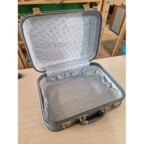 84 - Vintage Blue 'Airport' Suitcase