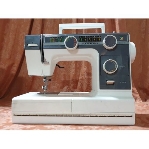 284 - Janome Retro Portable Sewing Machine (Un-Tested)