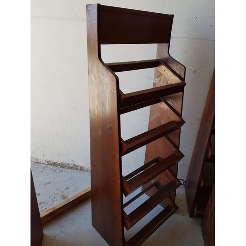 820 - Wooden Display with 5 - Shelfs Wine Rack (58.5 x 150 x 27cm)