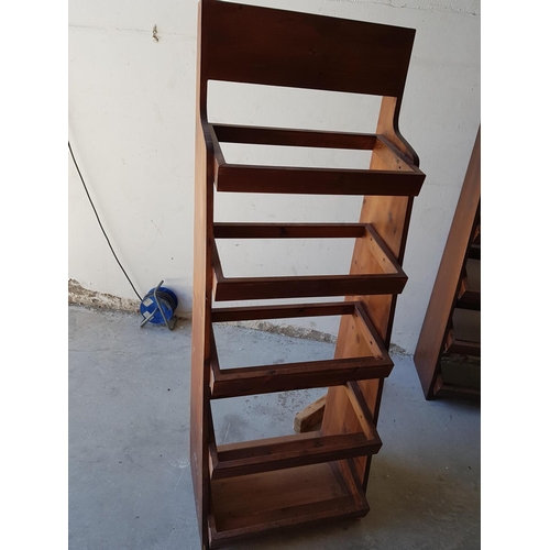 822 - Wooden Display with 5 - Shelfs Wine Rack (58.5 x 150 x 27cm)