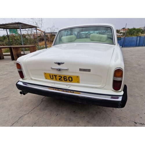 100A - Bentley T2 (1977), Automatic, Saloon, 6750cc, White Colour with Cream Leather Interior, Registered w... 