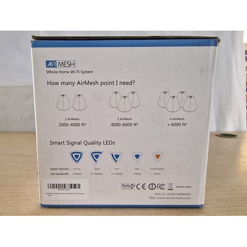 271 - WIS Networks 'Air Mesh' Whole Home Wi-Fi System; Router & Satellite Point Bundle.

** Stock Clearanc... 