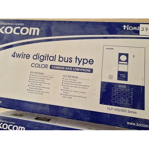 275A - KOCOM Common Gate Lobbyphone (4 Wire Digital Bus Type Colour), Together with 4CH Handsfree Colour Vi... 