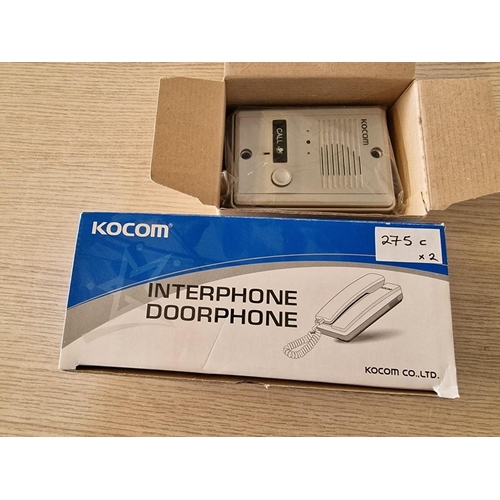 275C - 2 x KOCOM Interphone Doorphones, (Model: KDP-601AM and MS-2D), (2)

** Stock Clearance / Never Used,... 