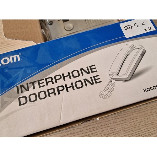 275C - 2 x KOCOM Interphone Doorphones, (Model: KDP-601AM and MS-2D), (2)

** Stock Clearance / Never Used,... 