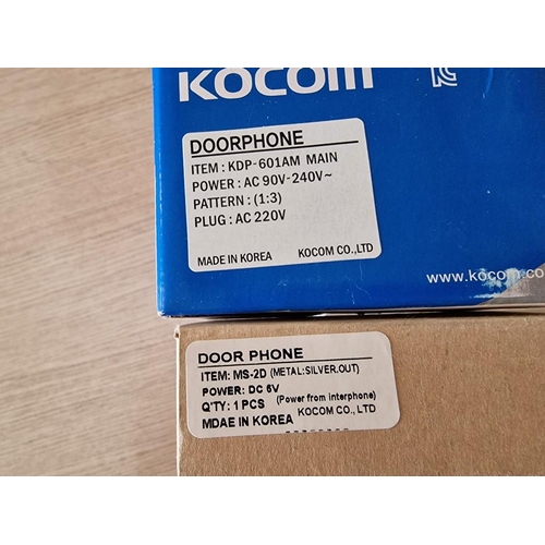 275C - 2 x KOCOM Interphone Doorphones, (Model: KDP-601AM and MS-2D), (2)

** Stock Clearance / Never Used,... 