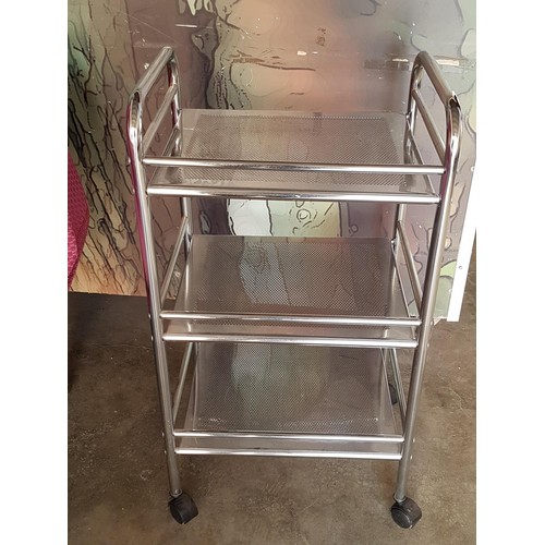 264 - Stainless Steel 3 - Tier Trolley