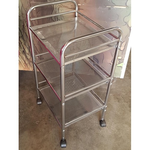 264 - Stainless Steel 3 - Tier Trolley