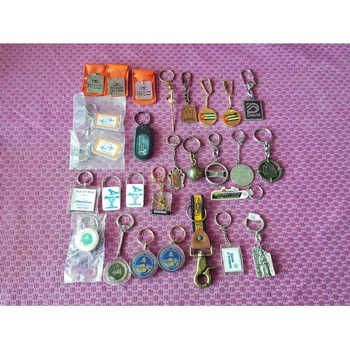 594 - Rare Collection of Vintage and Retro Key Rings (28pcs)