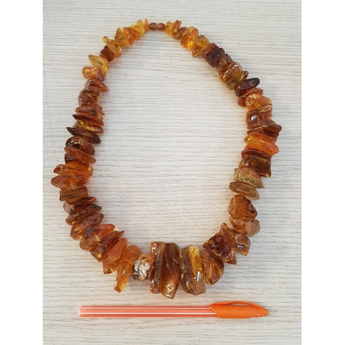 99 - Amber Necklace with Large Beads (L:58cm)