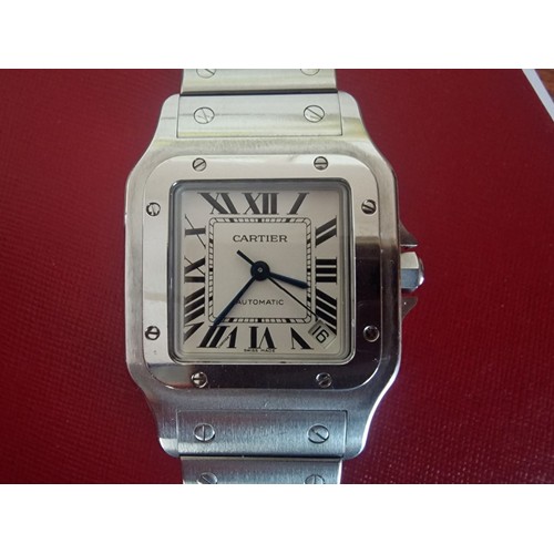 67A - Cartier Santos Galbée XL Stainless Steel Gent's Automatic Wrist Watch, (Ref: 2823), Circa 2013, with... 