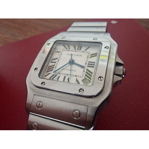 67A - Cartier Santos Galbée XL Stainless Steel Gent's Automatic Wrist Watch, (Ref: 2823), Circa 2013, with... 