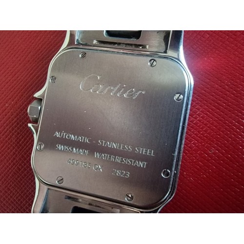 67A - Cartier Santos Galbée XL Stainless Steel Gent's Automatic Wrist Watch, (Ref: 2823), Circa 2013, with... 