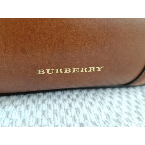 100 - Burberry Alchester Bowling Bag / Hand Bag, Medium Leather, with Original Felt Bag and Strap, Made in... 