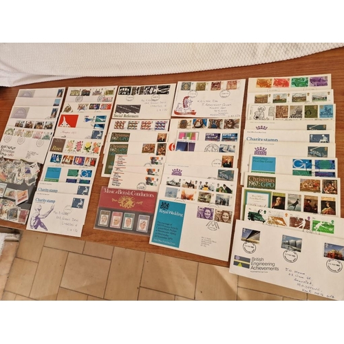 116 - Collection of Assorted First Day Covers and Stamps, Mostly English, Circa 1960's & 1970's