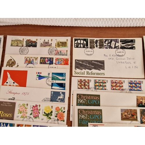 116 - Collection of Assorted First Day Covers and Stamps, Mostly English, Circa 1960's & 1970's