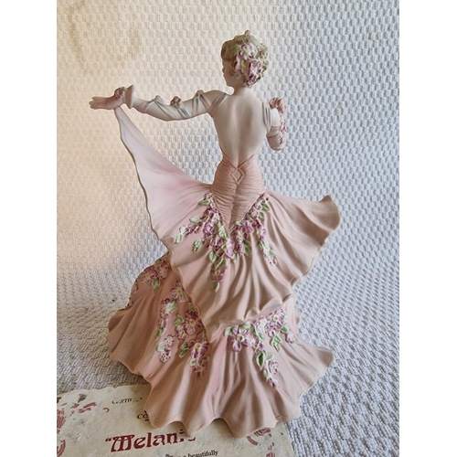 127 - Coalport Porcelain Lady Figurine, 'Melanie' from the 'Romantic Voyages Collection', Limited Edition ... 