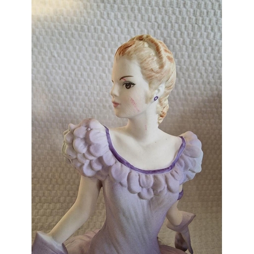 129 - Coalport Porcelain Lady Figurine, 'Rosie' from the 'Romantic Voyages Collection', Limited Edition by... 