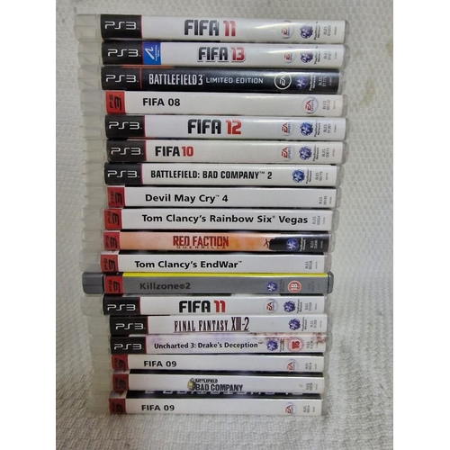 202 - Collection of 18 x Sony PlayStation 3 (PS3) Games, (see multiple catalogue photos for titles)