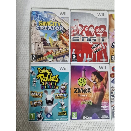 204 - Collection of Nintendo Wii Games (7), Wii Sports, Various Controllers & Cables, (see multiple photos... 