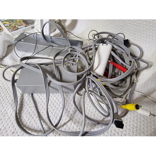 204 - Collection of Nintendo Wii Games (7), Wii Sports, Various Controllers & Cables, (see multiple photos... 