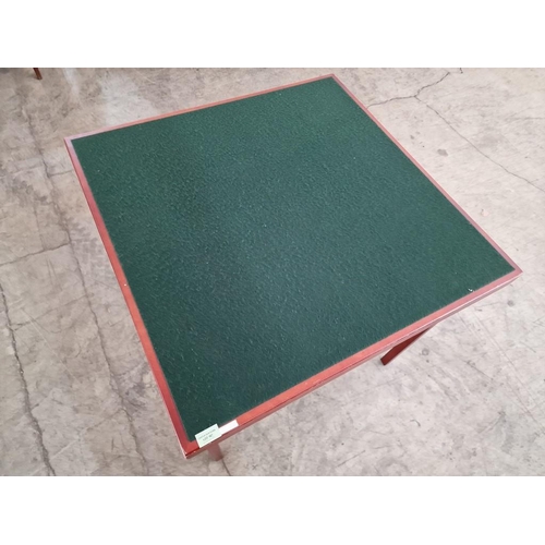 167 - Folding Card / Games Table with Felt Top, (Approx. 80 x 80 x 70cm)