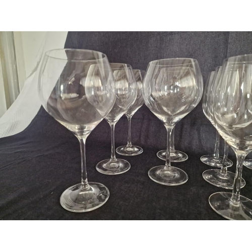 179 - Collection of Assorted Crystal Wine Glasses, 4 x Sets / Sizes, (18)