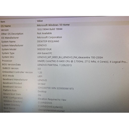 163 - Computer Lot; Lenovo Desktop (Model: 90ED) with HDD 2T, 16GB RAM, Windows 10, Intel Core i5, Togethe... 