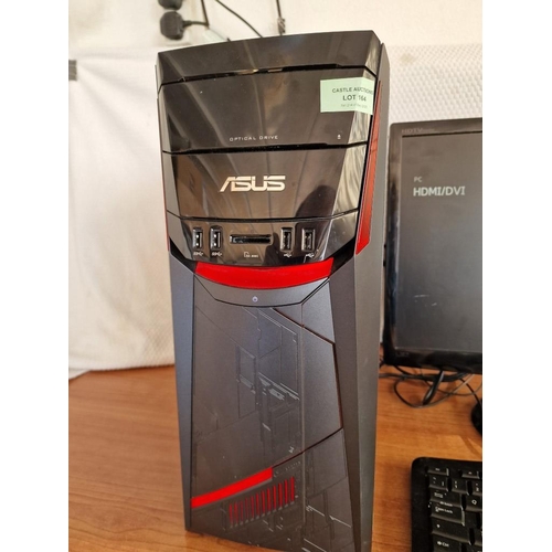 164 - Computer Lot; Asus Desktop with Intel Core i5-7400, DDR4 8G, HDD 1TB, SSD 256GB, Wireless & Bluetoot... 