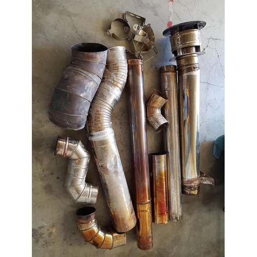 216 - Large Collection of Various Stainless Steel Pipes in Different Sizes, Shapes and Condition