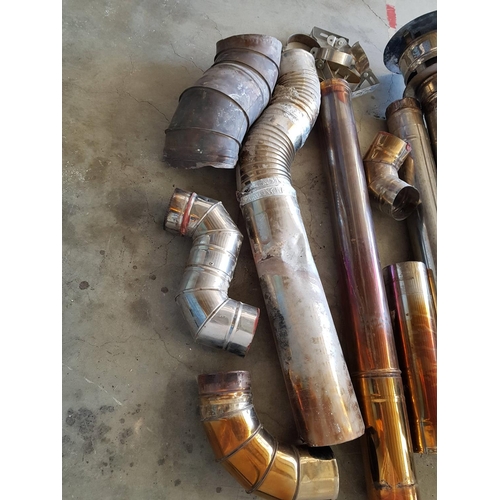 216 - Large Collection of Various Stainless Steel Pipes in Different Sizes, Shapes and Condition