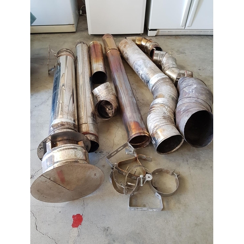 216 - Large Collection of Various Stainless Steel Pipes in Different Sizes, Shapes and Condition