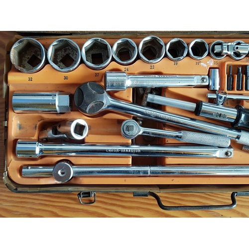 83 - Socket Spanner Set in Metal Case