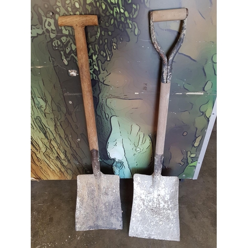 87 - Various Garden Tools inc; 2 x Shovels, Hammer, Pick)